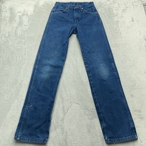 Wrangler Women's Cowboy Cut Western 13MWZ Denim Jeans Straight Leg Size 27x34